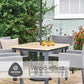 Venice 4 Seat Dining Set With Dining Chair And 2.5m Deluxe Parasol