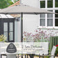 Venice 6 Seat Dining Set With Stacking Armchair And 3.0m Deluxe Parasol