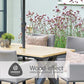 Venice 6 Seat Dining Set With Dining Chair And 3.0m Deluxe Parasol