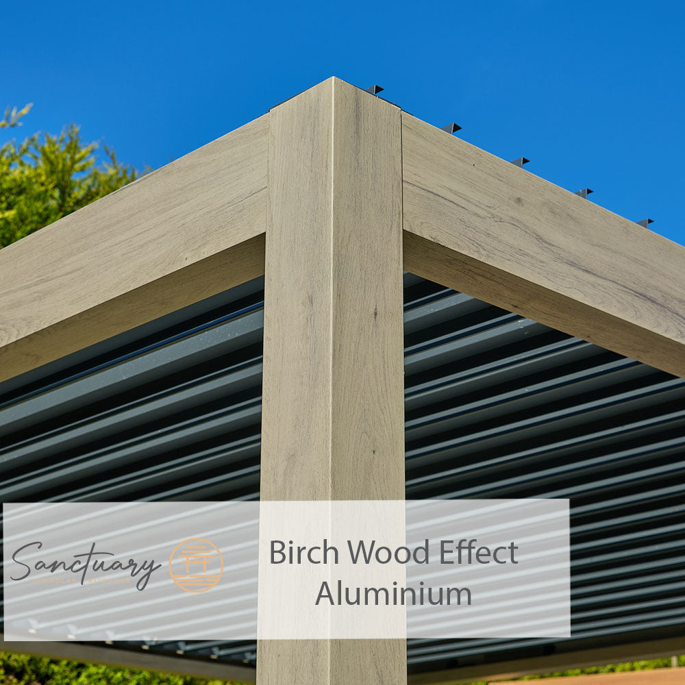 Sanctuary Birch 4 x 3m Pergola with Lights